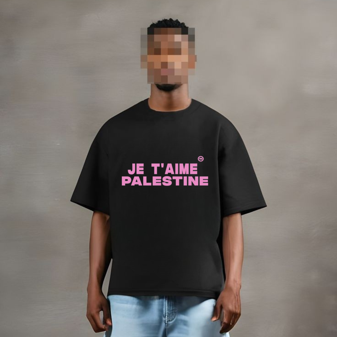 Je t`aime PALESTINE OVRSZ T-Shirt