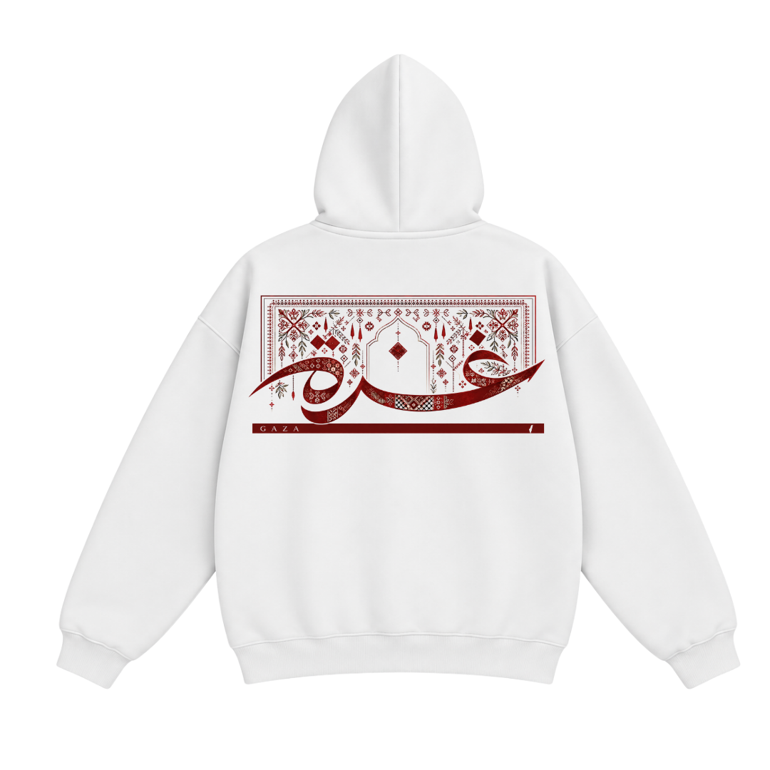 GAZA HERITAGE HOODIE - White
